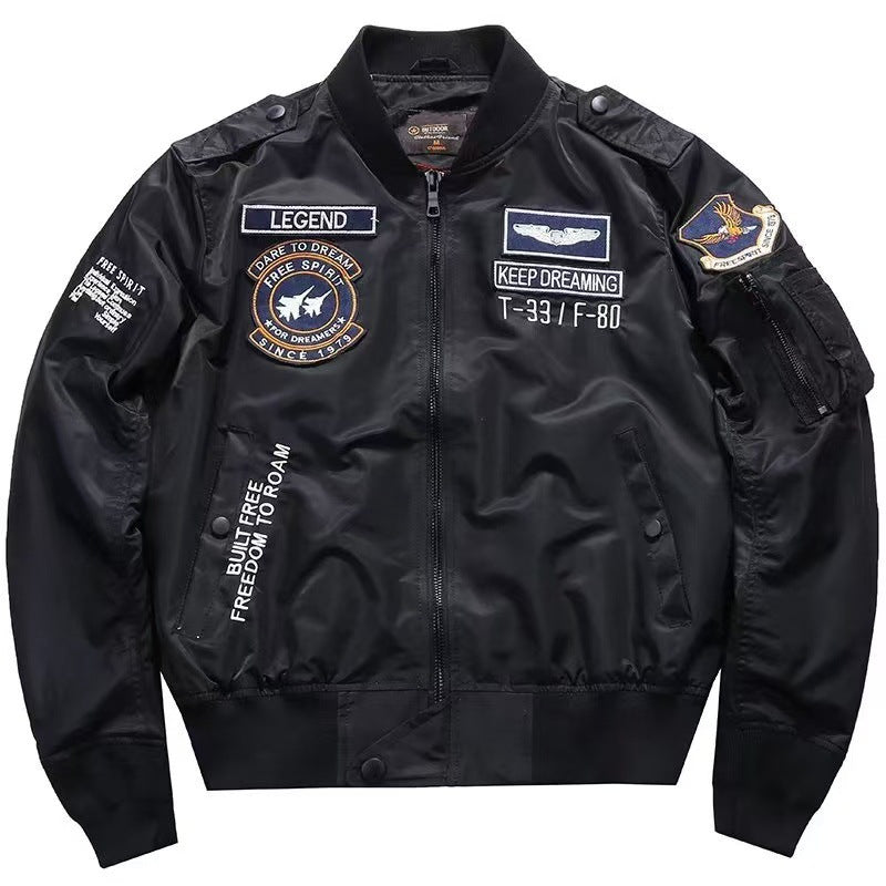 Mens Short Retro American-Style Jacket With Notch Lapels And A Straight Shoulder Cut