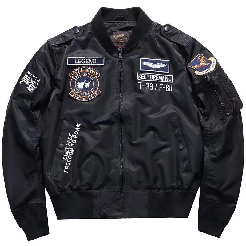 Mens Short Retro American-Style Jacket With Notch Lapels And A Straight Shoulder Cut