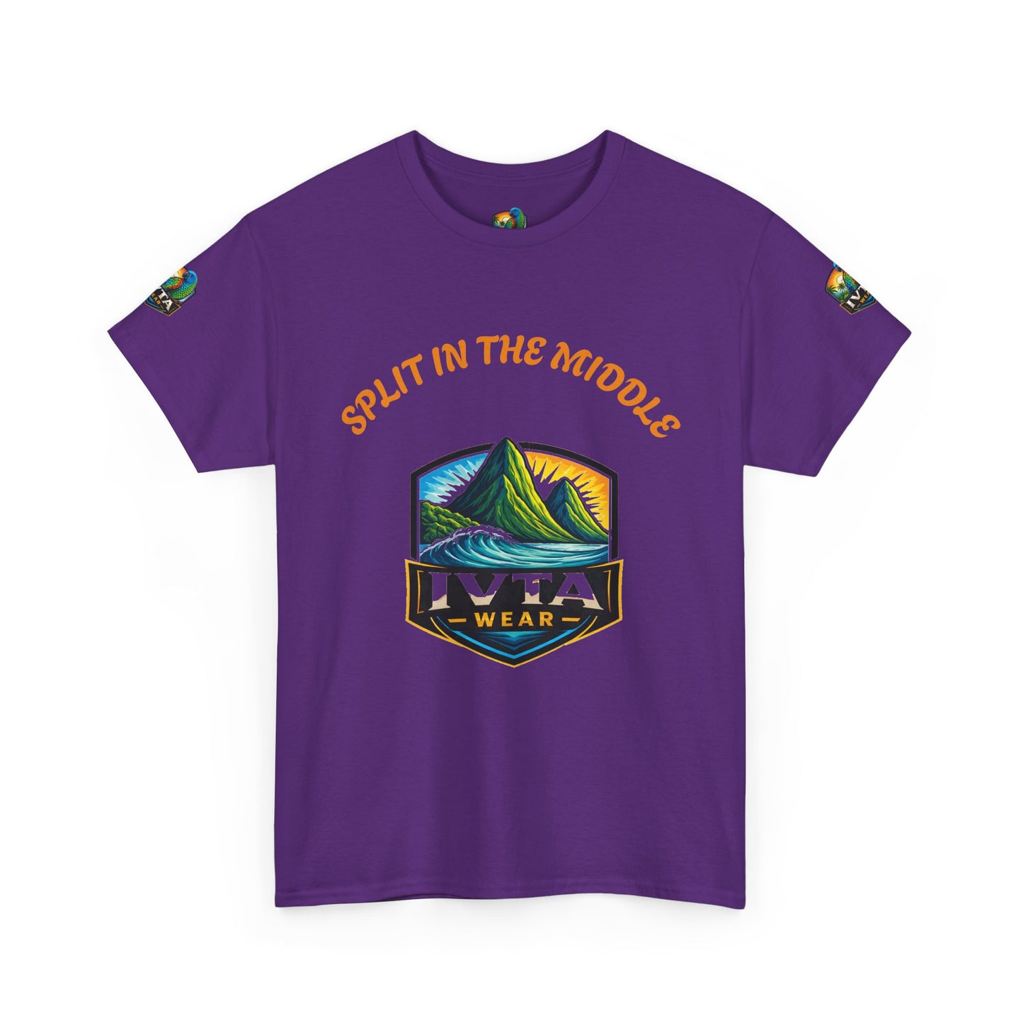 Split-Middle 'Ivta Wear' T-Shirt — Graphic Casual Tee