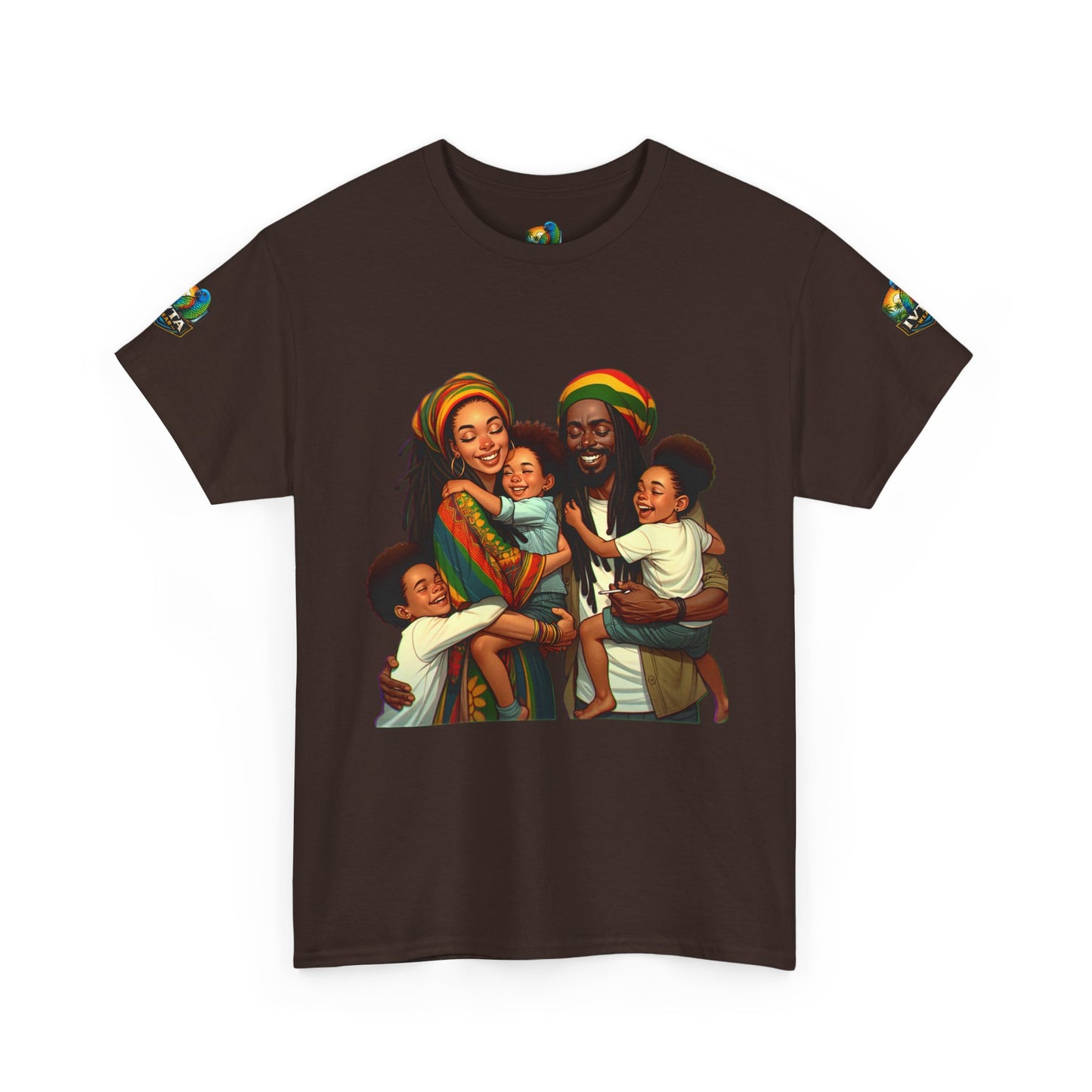 Real Rasta Family Coconut T-Shirt — "Just Ain't Nut" IVTA Wear