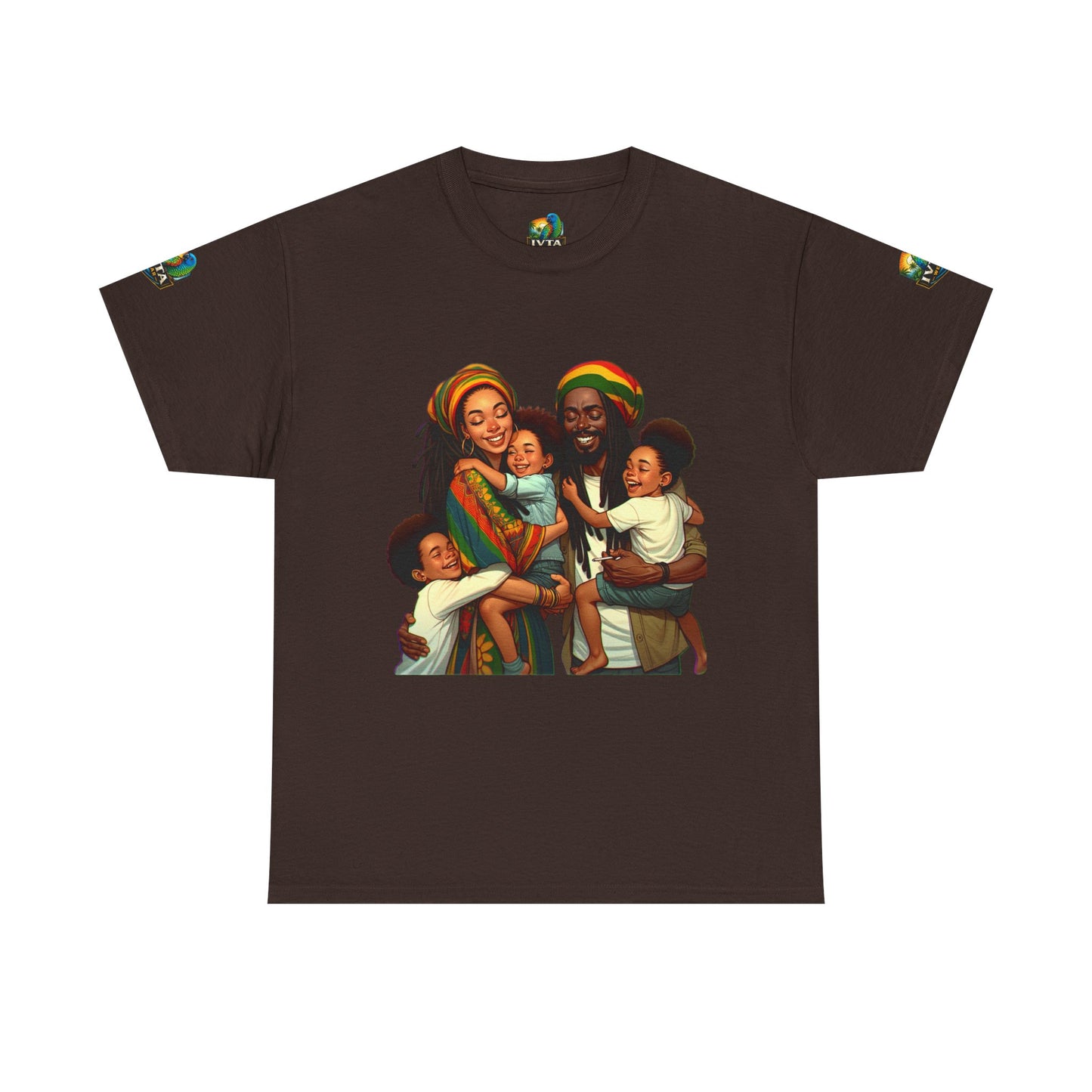 Real Rasta Family Coconut T-Shirt — "Just Ain't Nut" IVTA Wear