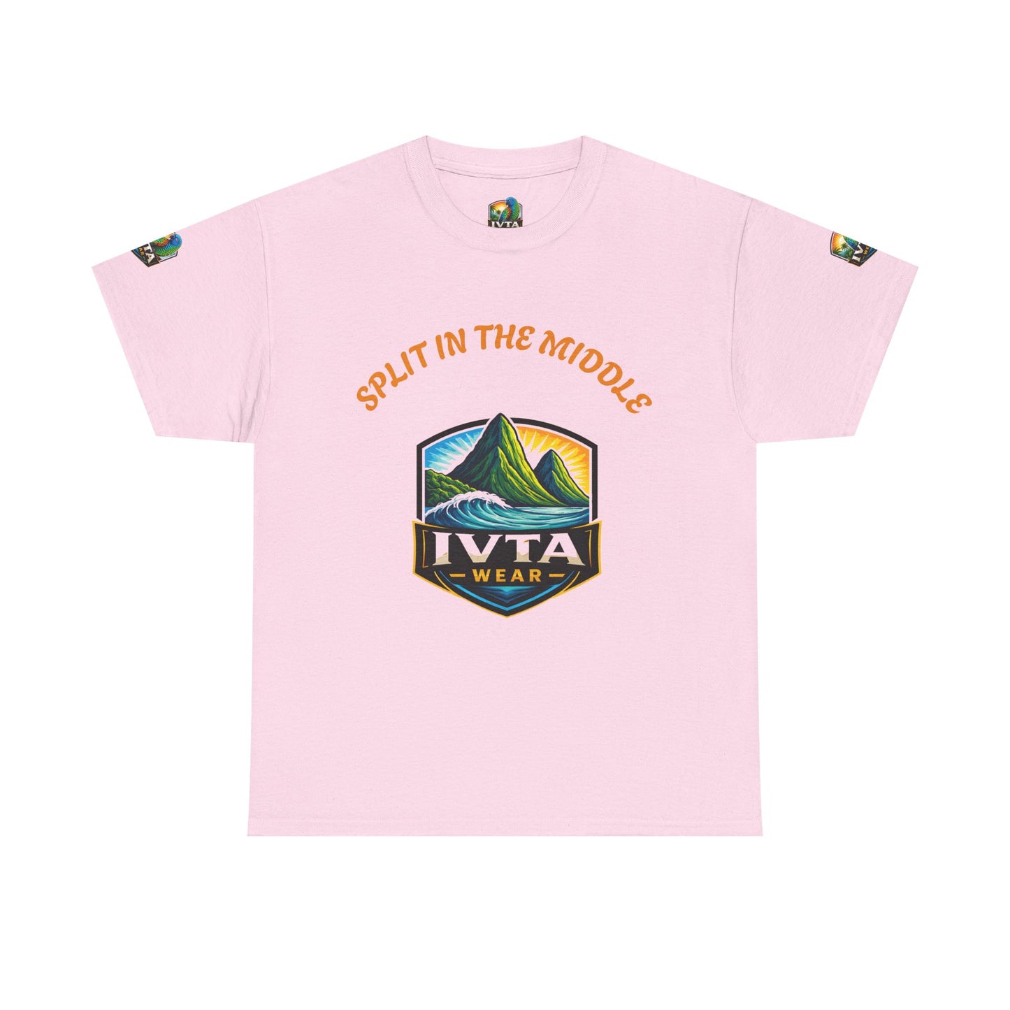 Split-Middle 'Ivta Wear' T-Shirt — Graphic Casual Tee