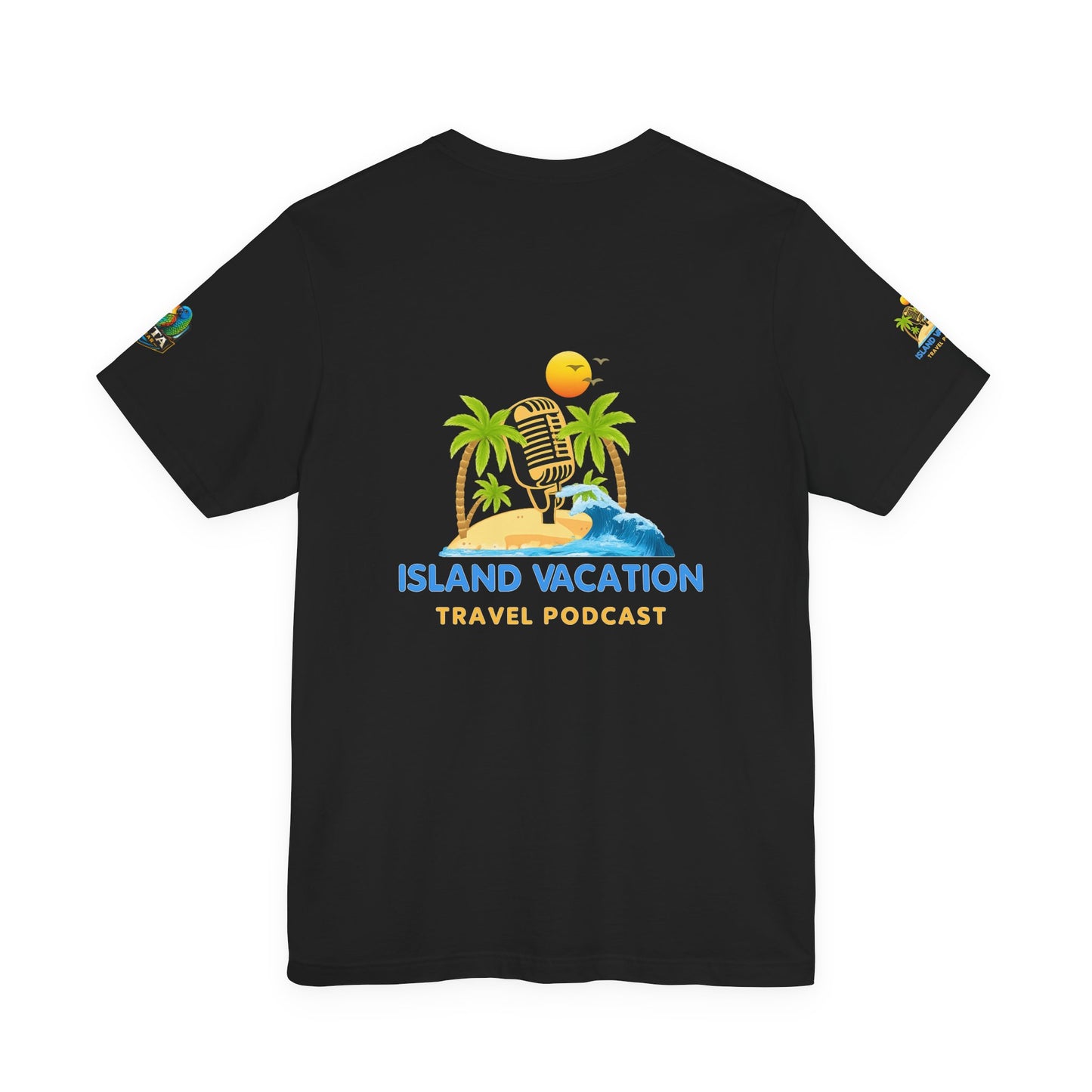 Island Vacation Travel Podcast Unisex Jersey Short Sleeve Tee