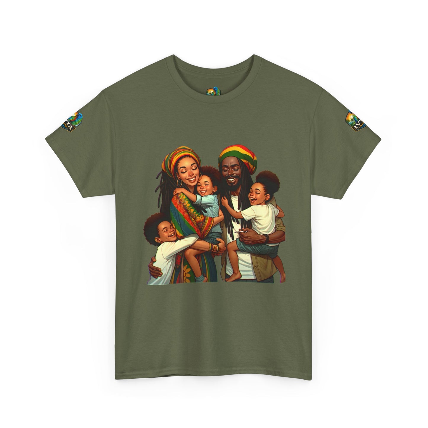 Real Rasta Family Coconut T-Shirt — "Just Ain't Nut" IVTA Wear