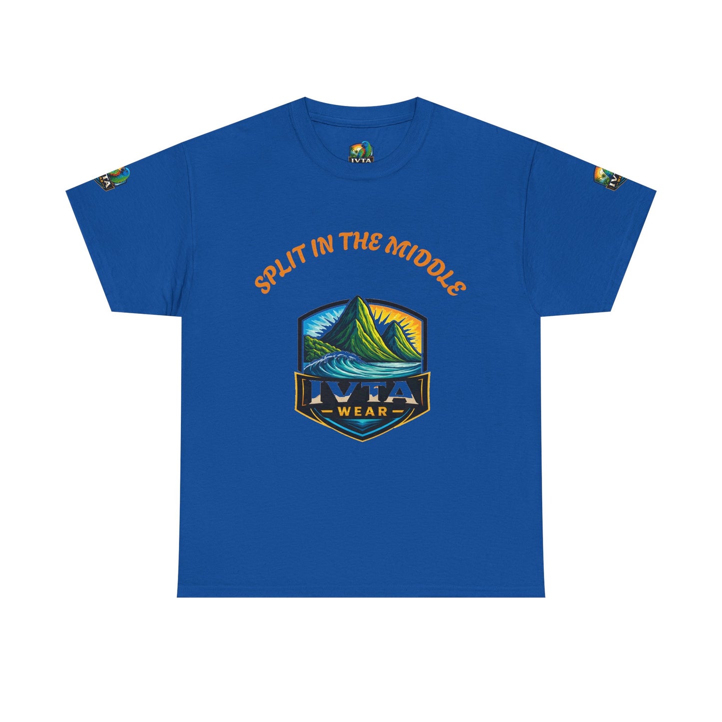 Split-Middle 'Ivta Wear' T-Shirt — Graphic Casual Tee