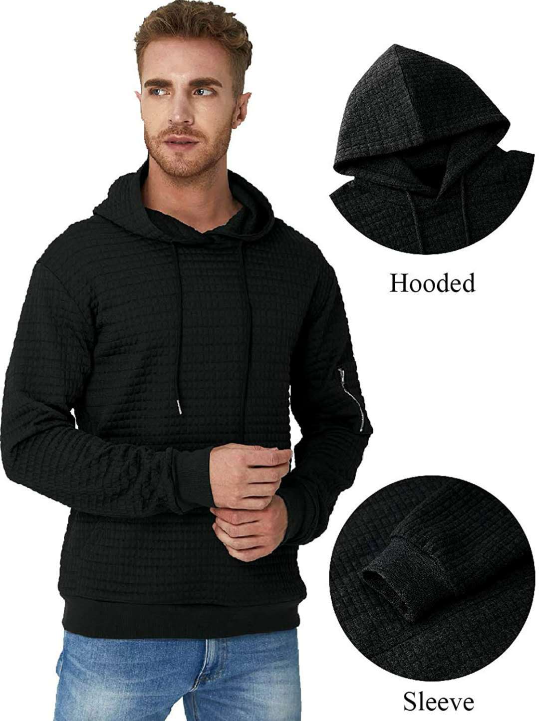 Hoodie Zip Pocket Hooded Sports Jacket