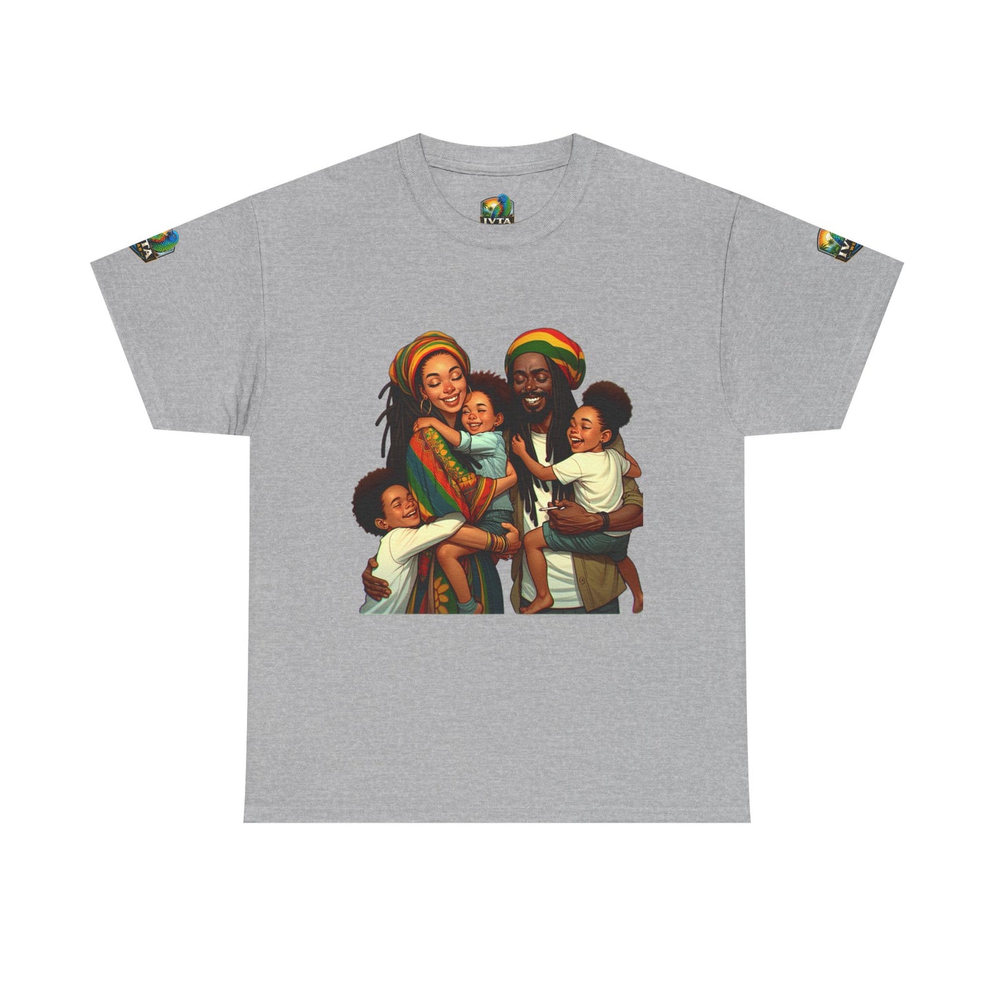 Real Rasta Family Coconut T-Shirt — "Just Ain't Nut" IVTA Wear