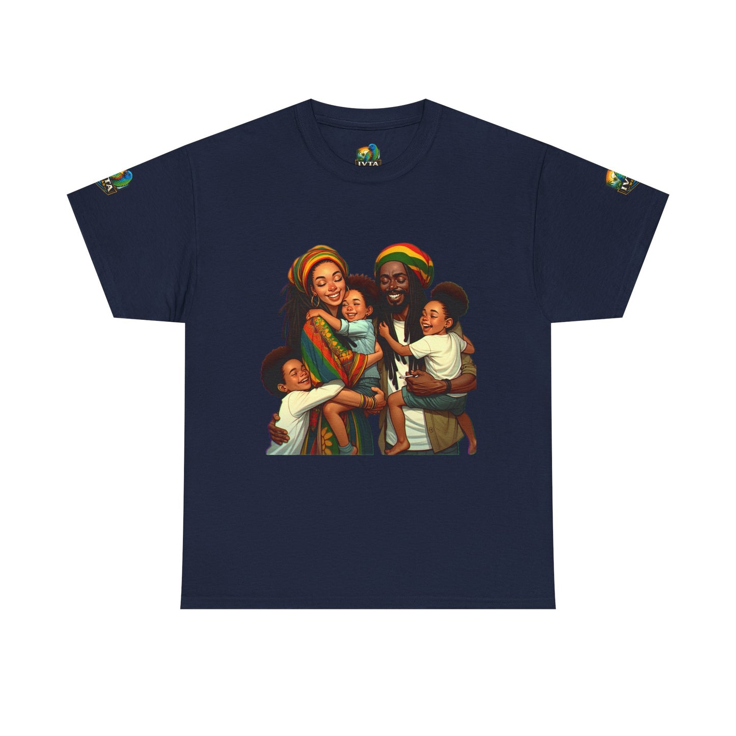 Real Rasta Family Coconut T-Shirt — "Just Ain't Nut" IVTA Wear