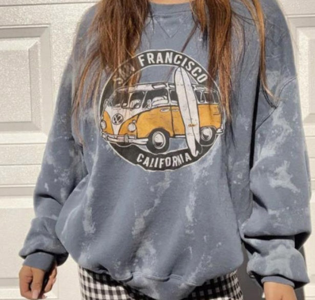 Automobile print basic hoodie