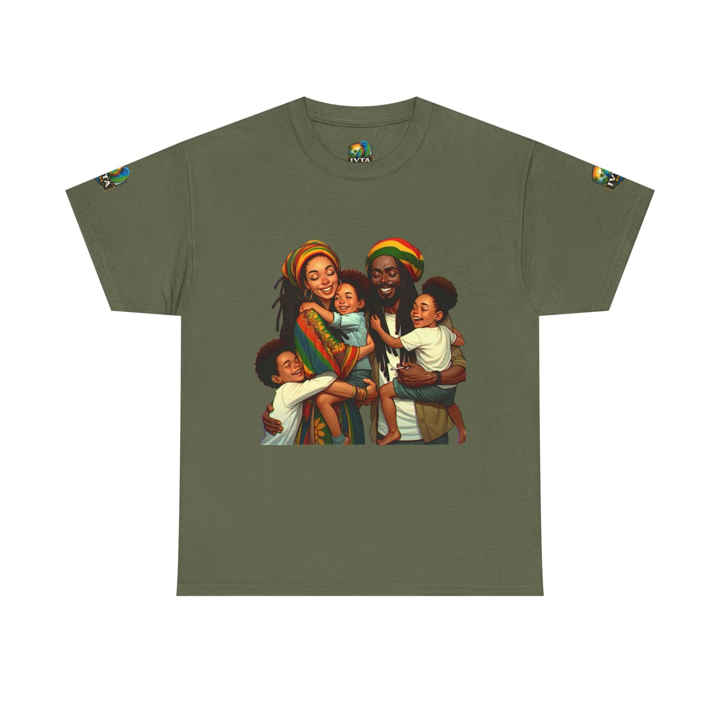 Real Rasta Family Coconut T-Shirt — "Just Ain't Nut" IVTA Wear