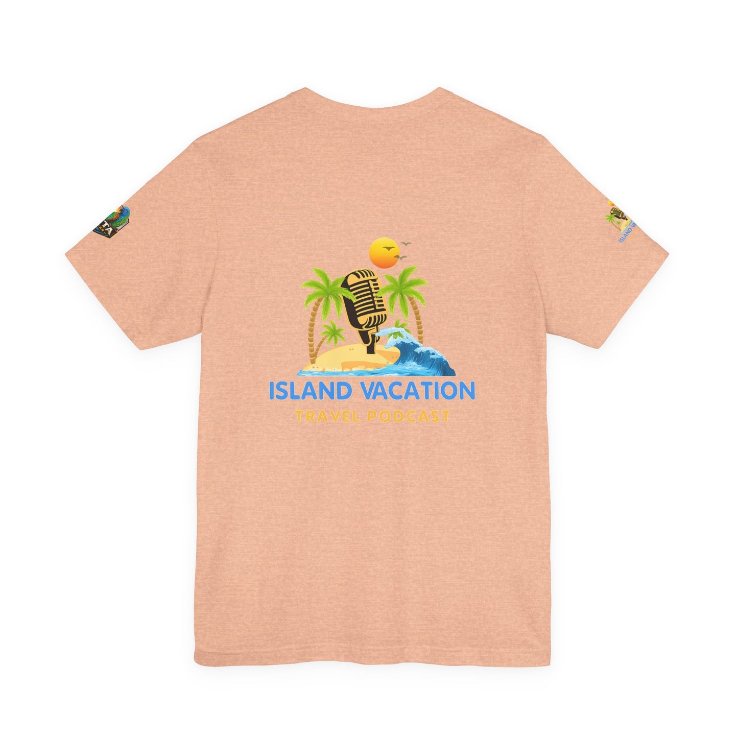 Island Vacation Travel Podcast Unisex Jersey Short Sleeve Tee
