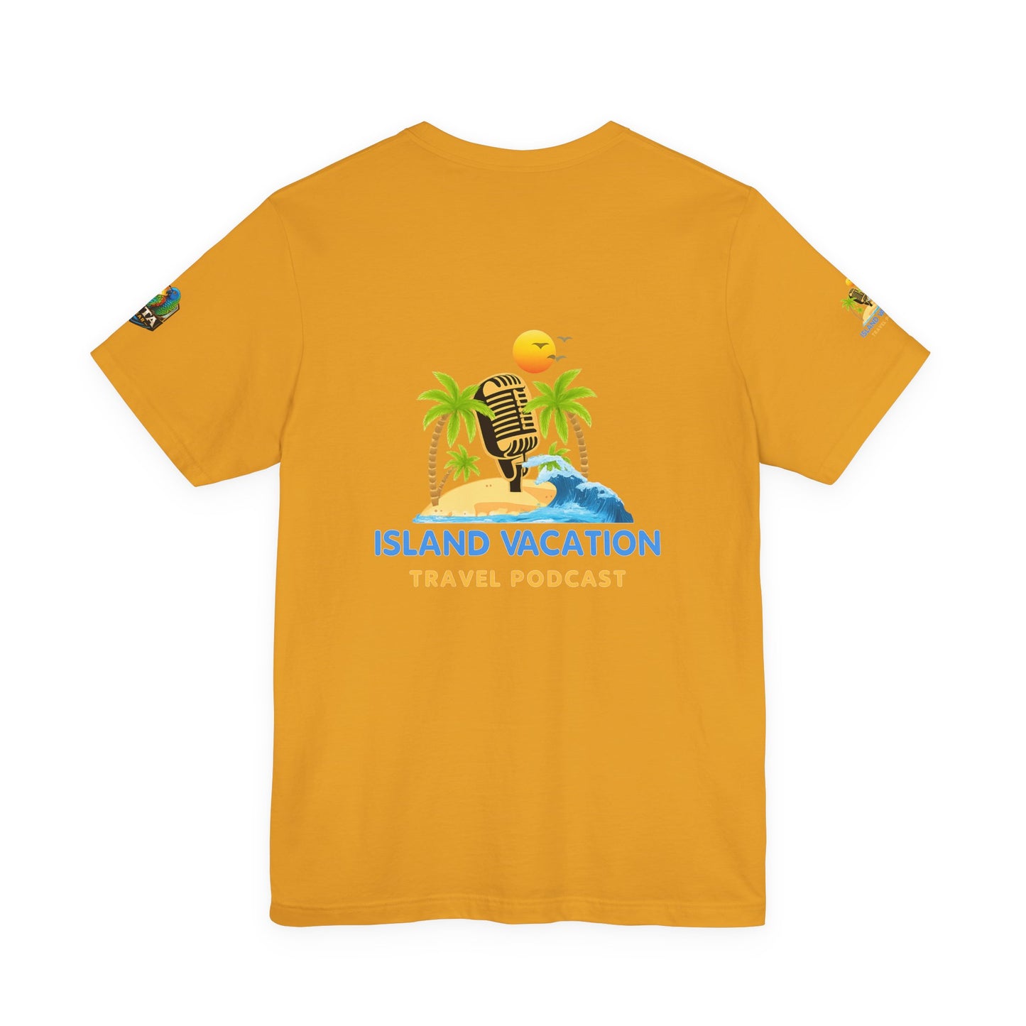 Island Vacation Travel Podcast Unisex Jersey Short Sleeve Tee