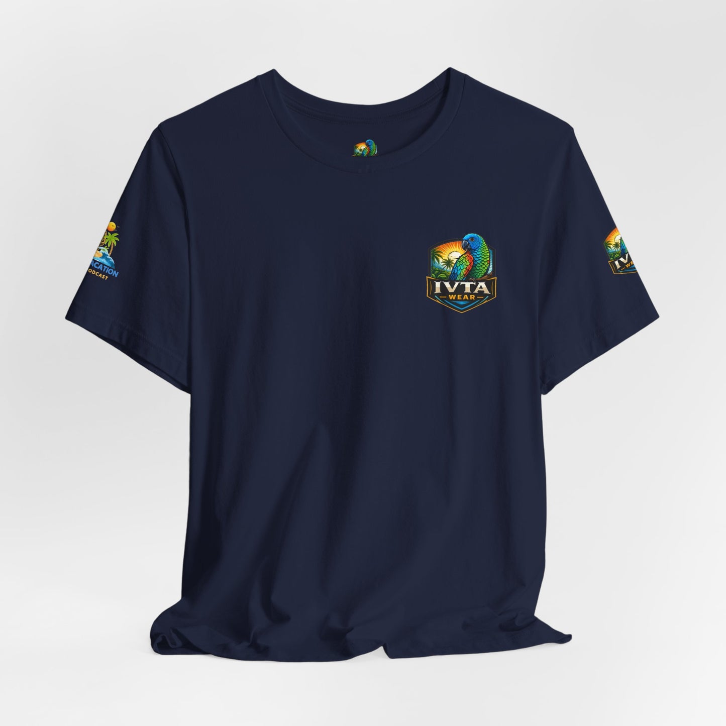 Island Vacation Travel Podcast Unisex Jersey Short Sleeve Tee