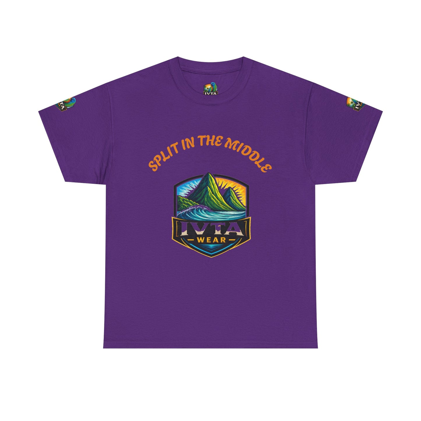 Split-Middle 'Ivta Wear' T-Shirt — Graphic Casual Tee