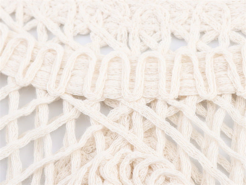 Women's Simple All-match Long Sleeves Crocheted Top